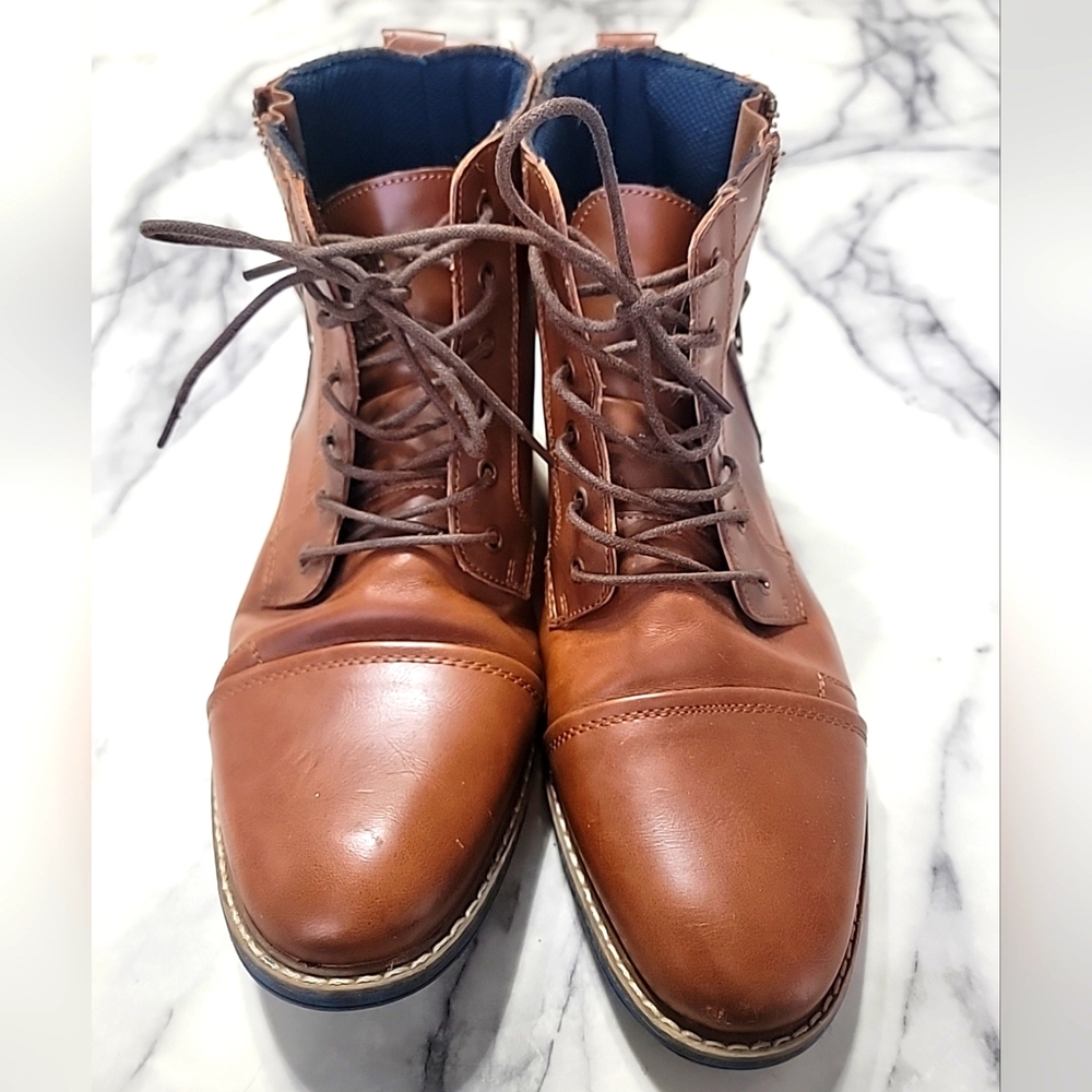 Globalwin Mens Leather Boots M1646-4 Size 11 Brown